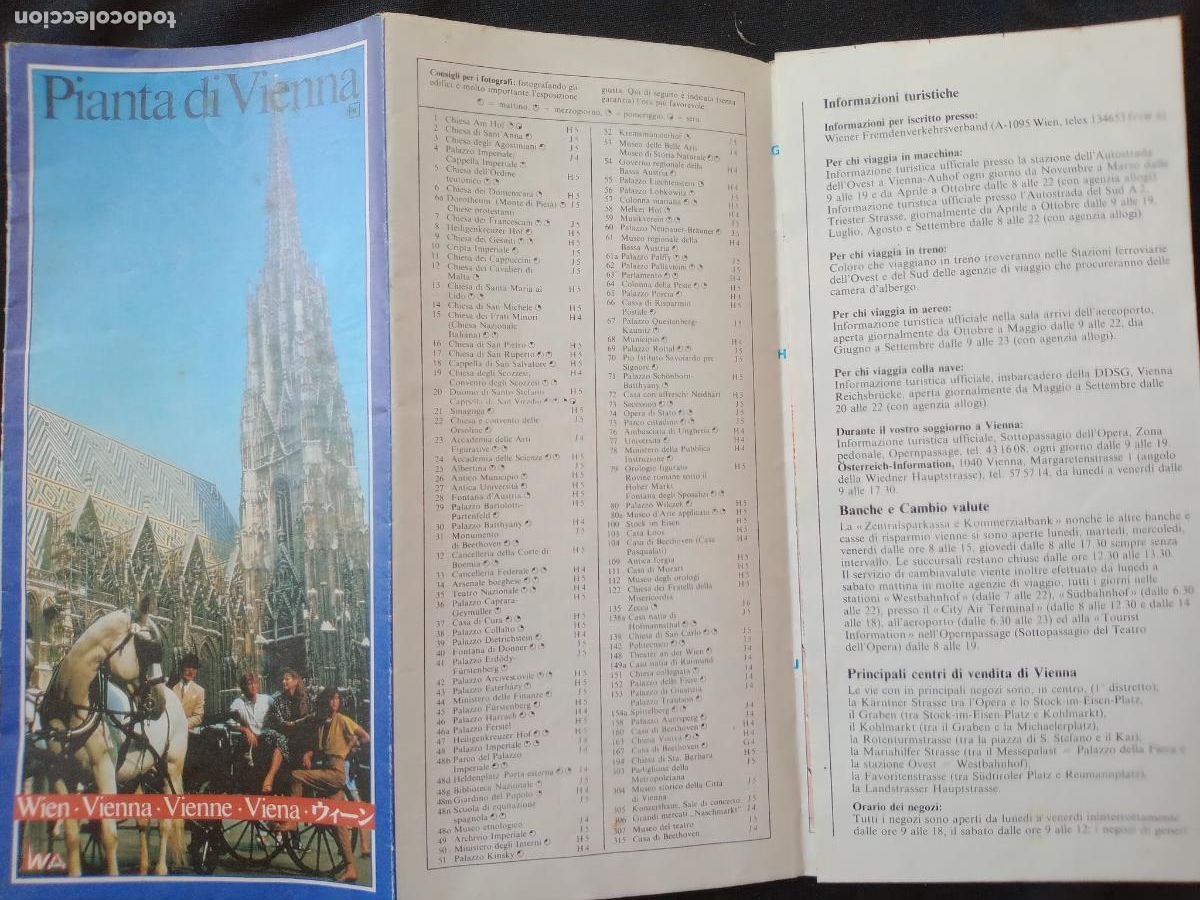Travel Brochures: Viena, Austria. Folleto tur&iacute;stico en italiano