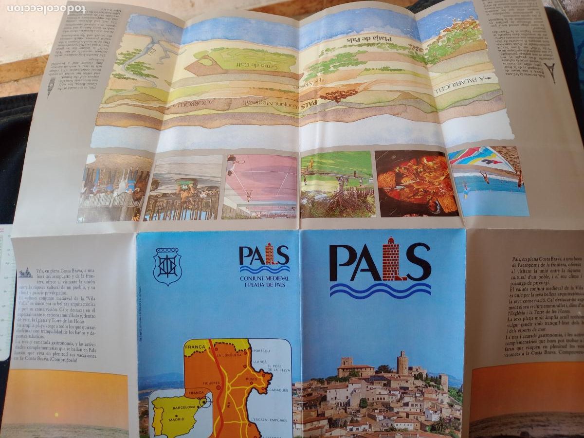 Travel Brochures: Pals, Girona. Folleto tur&iacute;stico