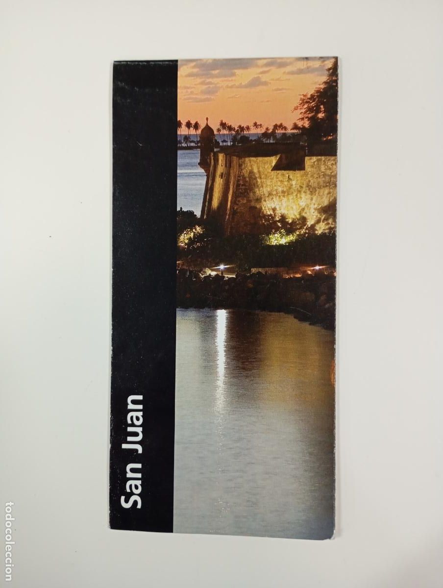 Folhetos de turismo: MAPA TUR&Iacute;STICO Y PLANO MAPA DE LA CIUDAD DE SAN JUAN PUERTO RICO. TDKP27T