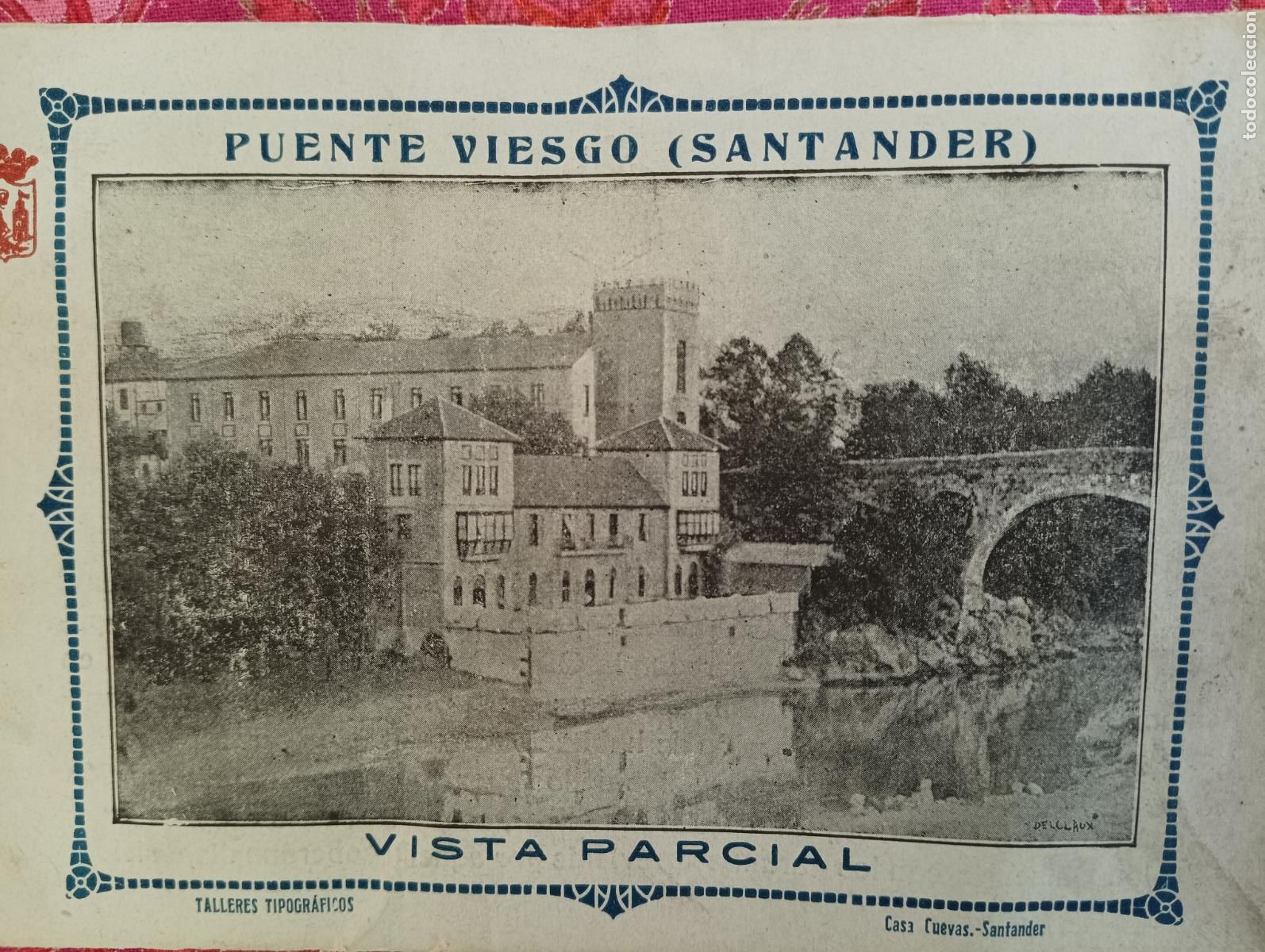 Folletos de turismo: Puente Viesgo (Santander) Folleto de los ba&ntilde;os.