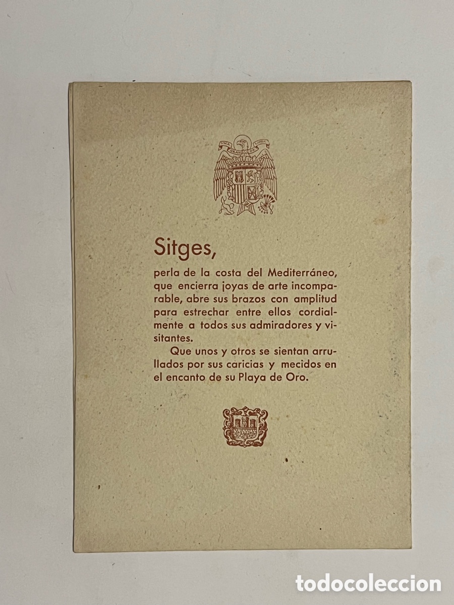 Folletos de turismo: SITGES.. Programa Fiesta Mayor (a.1941) SITGES PROGRAMA OFICIAL. - Foto 3