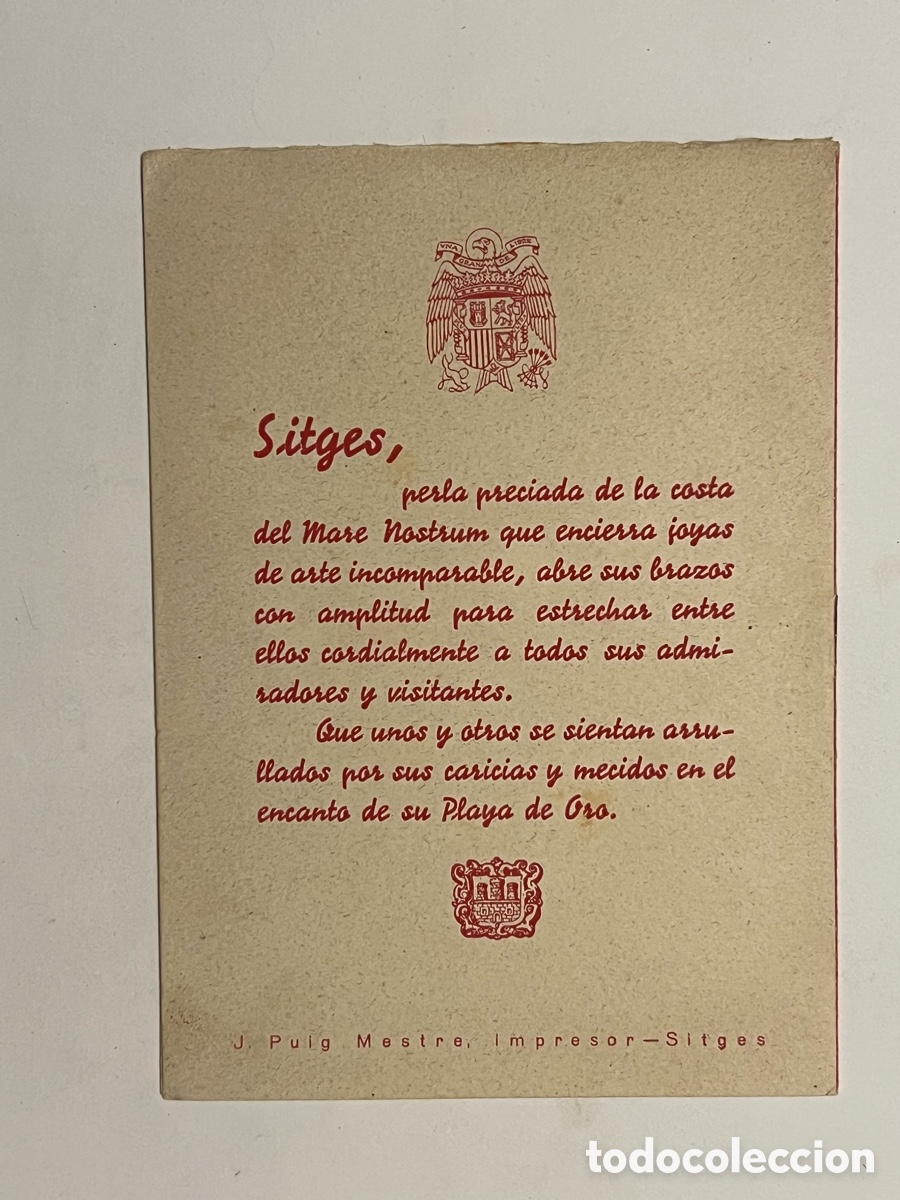 Folletos de turismo: SITGES.. Programa Fiesta Mayor (a.1940) SITGES PROGRAMA OFICIAL. - Foto 5