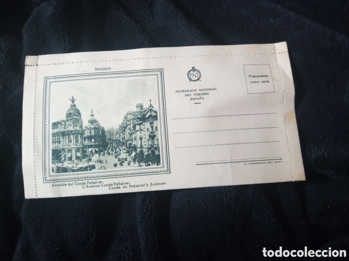 Brochures de tourisme: Antiguo folleto sobre, Madrid, Patronato Nacional de Turismo