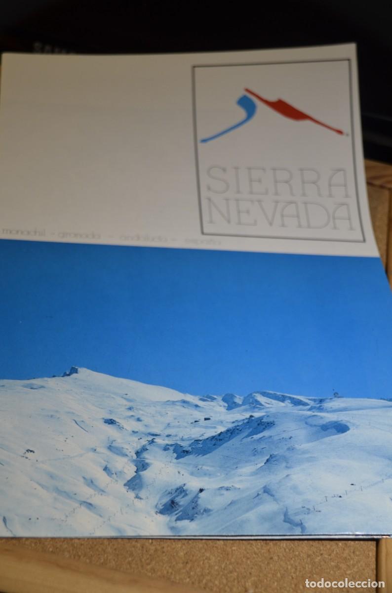 Folletos de turismo: Folleto turismo Sierra Nevada Mapa 1988