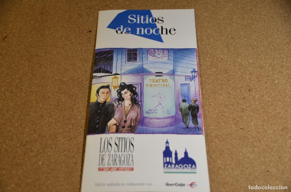 Folletos de turismo: Folleto turismo Sitios de Zaragoza Sitios de noche noviembre de 1990