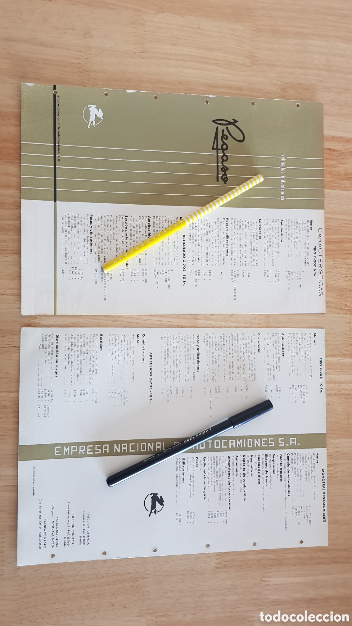 Folletos de turismo: Veh&iacute;culos industriales Pegaso