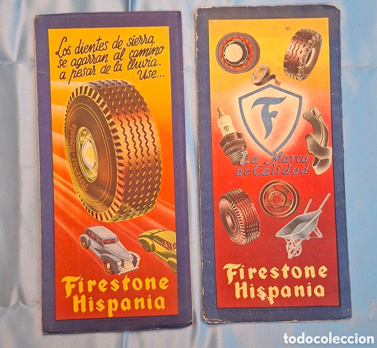 Folletos de turismo: Mapas Firestone Hispania (2 tomos) - Foto 1