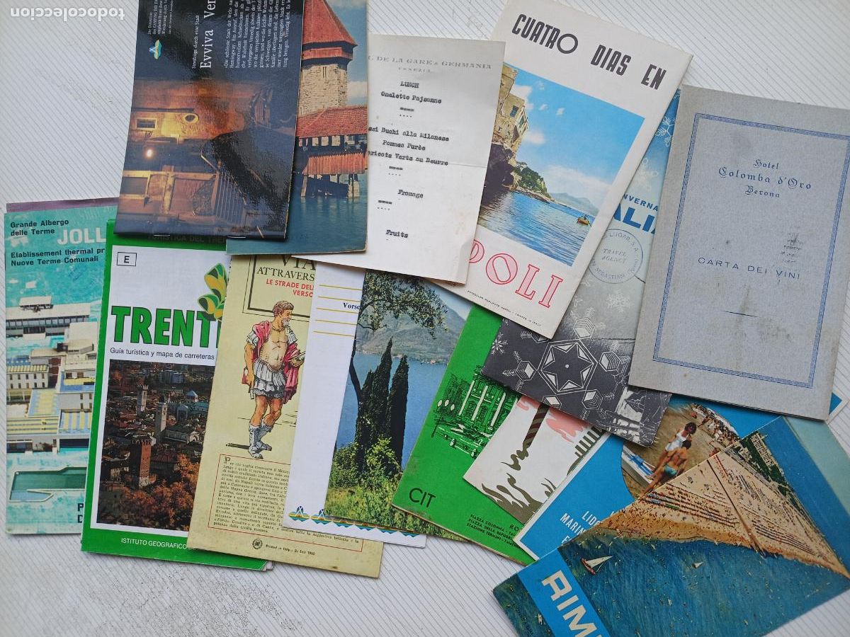 Folletos de turismo: Italia. Lote de folletos tur&iacute;sticos antiguos
