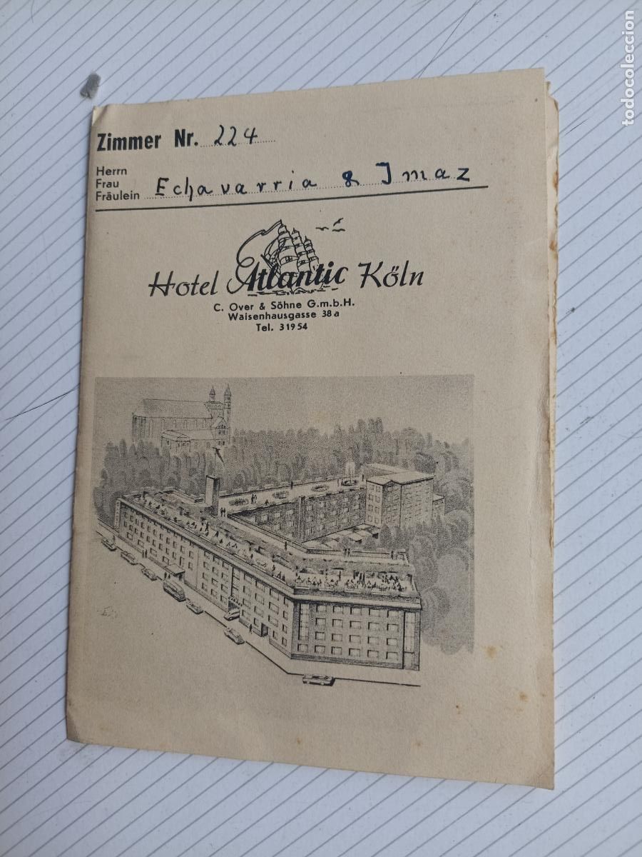 Folletos de turismo: Hotel Atlantic, K&ouml;ln, Alemania