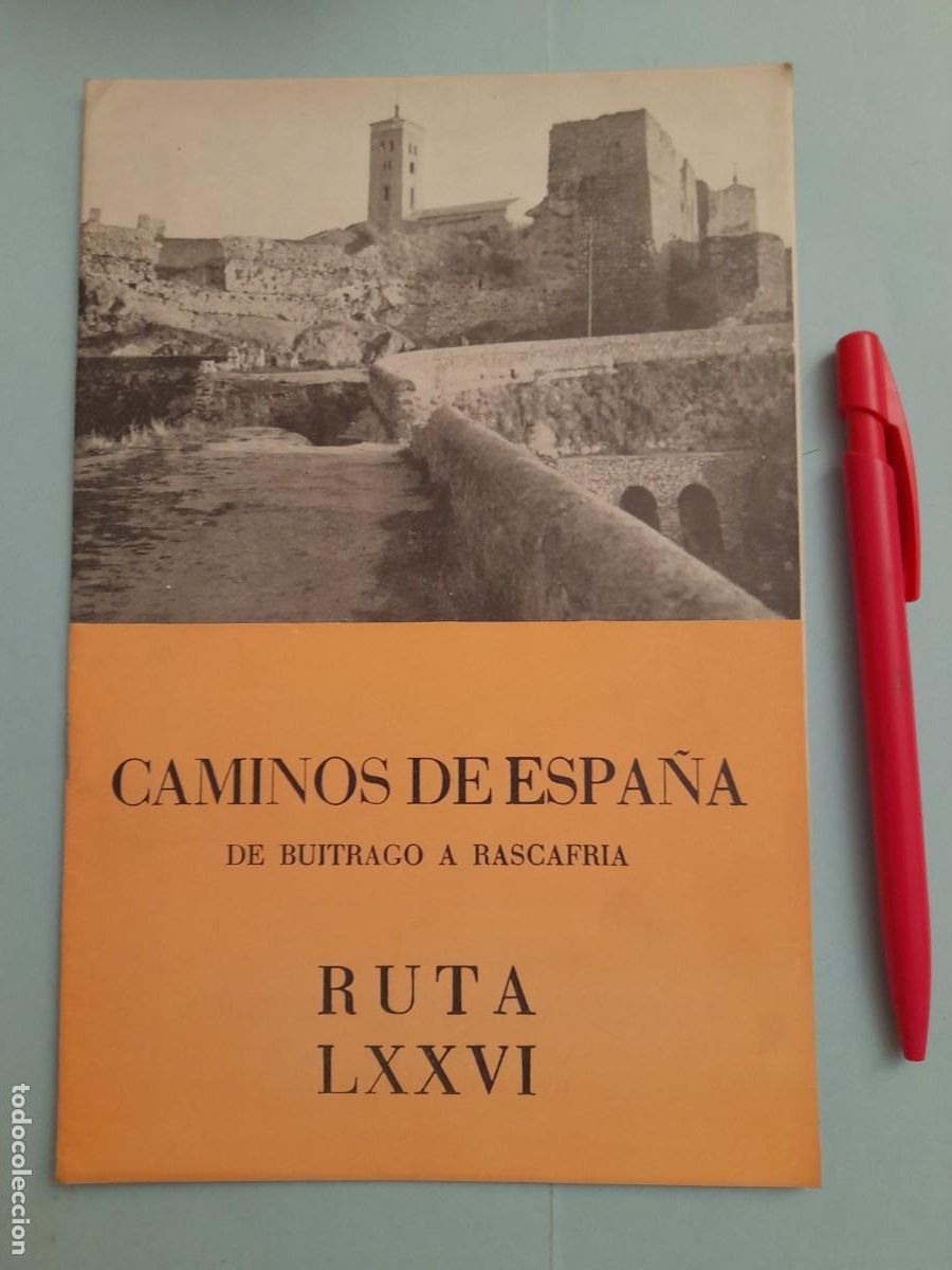 Folletos de turismo: Caminos de Espa&ntilde;a. Ruta 76 BUITRAGO RASCAFR&Iacute;A. 1958. Compa&ntilde;&iacute;a Espa&ntilde;ola de Penicilina.