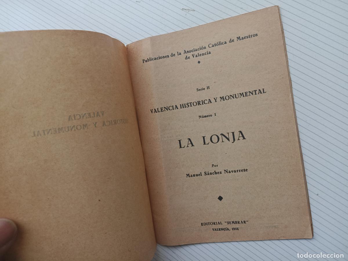 Folletos de turismo: Valencia. La Lonja. 1956 - Foto 2