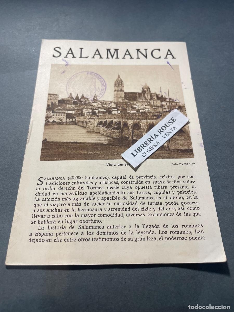 Folletos de turismo: P.T.N. PATRONATO NACIONAL DE TURISMO A&Ntilde;OS 30 - SALAMANCA - 8 PAG . 17X12 CM.