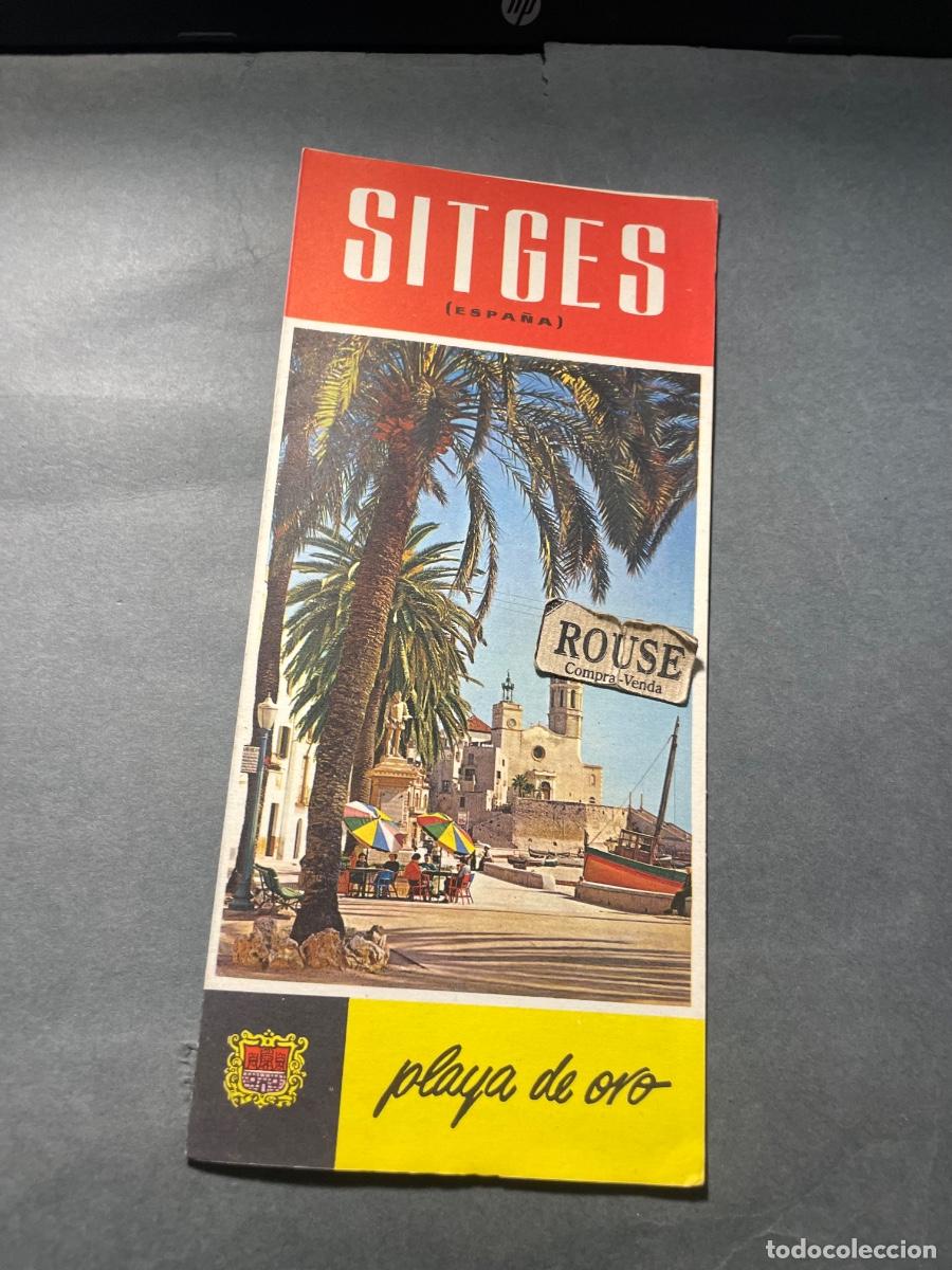 Folletos de turismo: ANTIGUO FOLLETO TURISTICO 1960 SITGES TRIPTICO DESPLEGABLE - 12 PAG. CERRADO 23X10,5 CM.