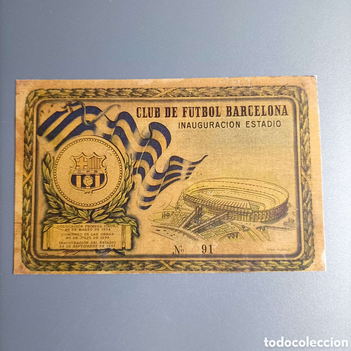 Folletos de turismo: FOLLETO. CLUB DE FUTBOL BARCELONA. INAUGURACI&Oacute;N ESTADIO