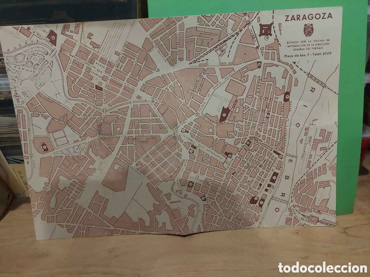 Folletos de turismo: ZARAGOZA PLANO INFORMATIVO