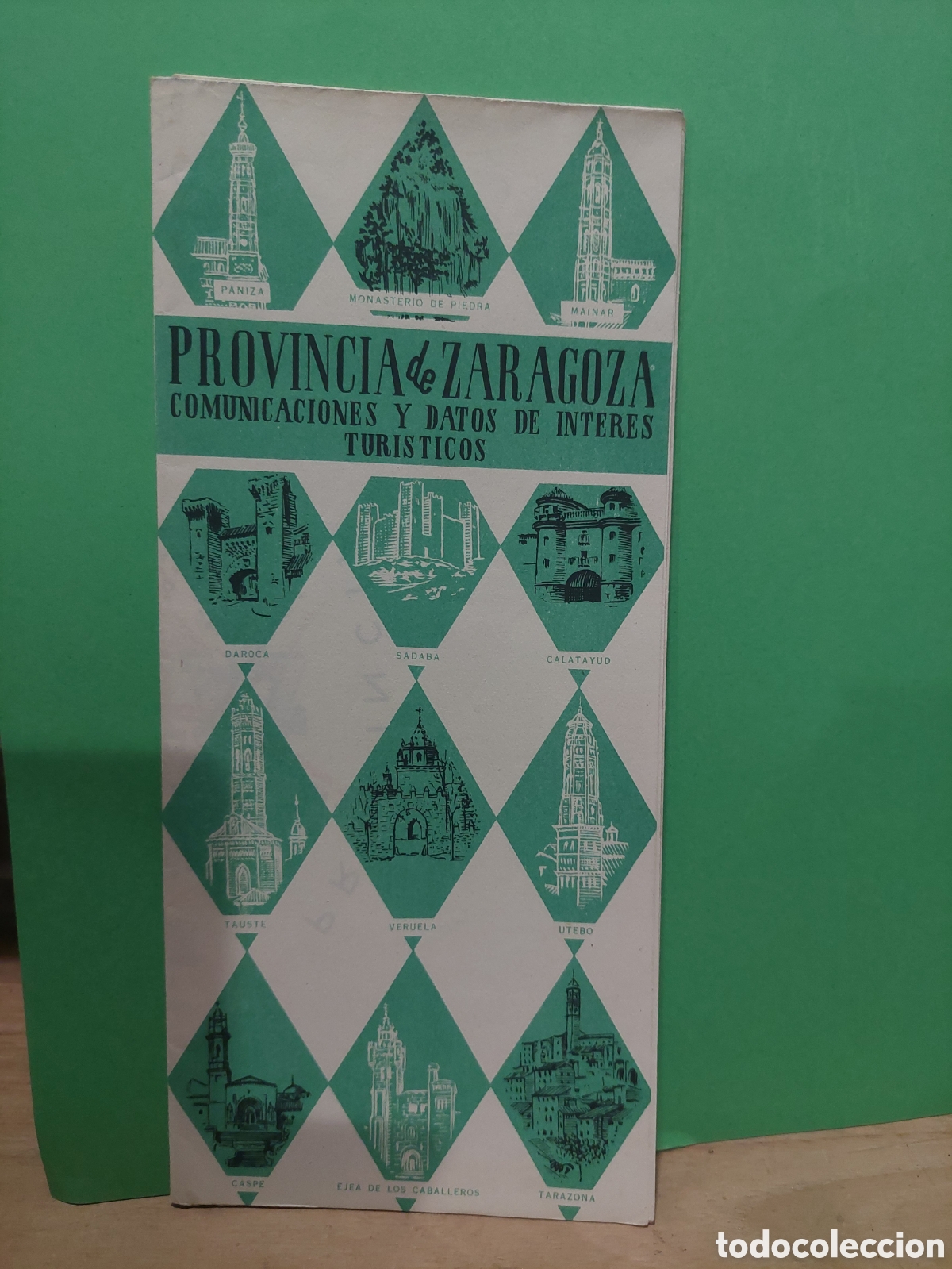 Folletos de turismo: CAT&Aacute;LOGO PROVINCIA ZARAGOZA TUR&Iacute;STICO VINTAGE