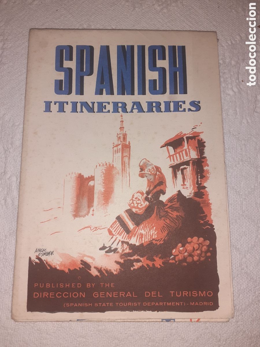Travel Brochures: ANTIGUO PLANO GUIA DE ESPA&Ntilde;A. HACIA 1950