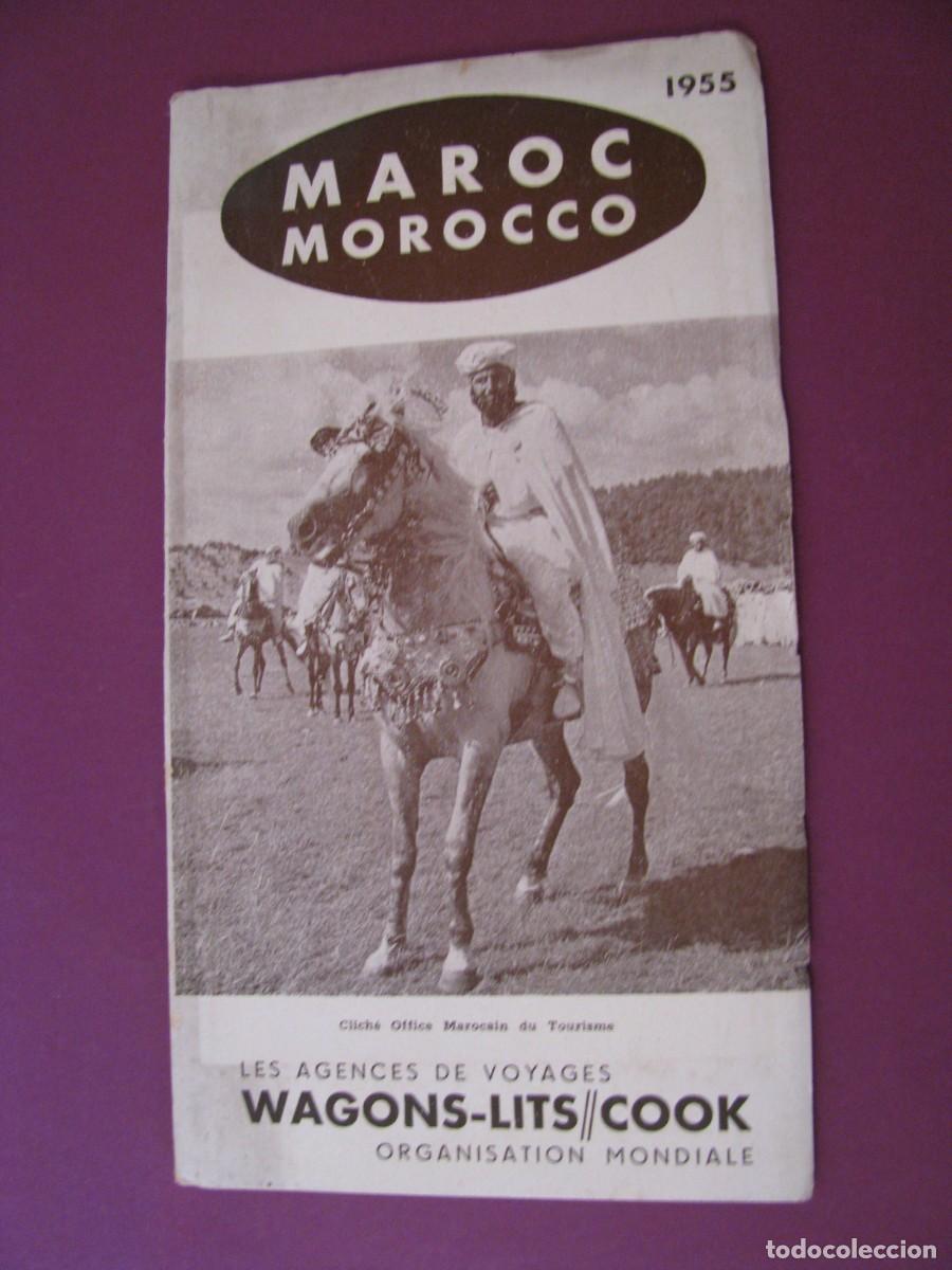 Folletos de turismo: FOLLETO DE TURISMO DE LOS A&Ntilde;OS 50. MARRUECOS. WAGONS-LITS//COOK. 1955