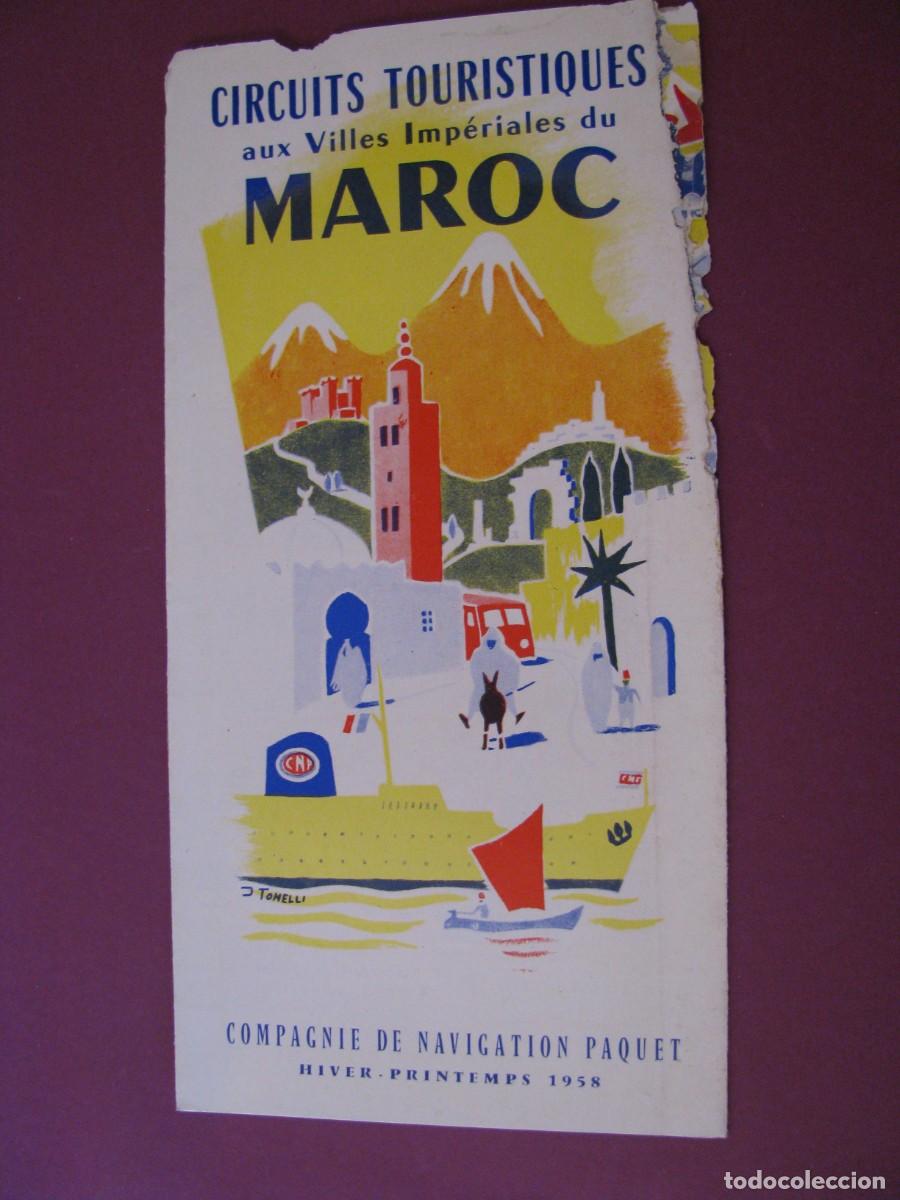 Folletos de turismo: FOLLETO DE TURISMO DE LOS A&Ntilde;OS 50. MARRUECOS.