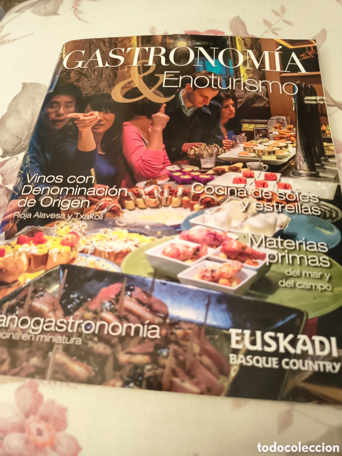 Folletos de turismo: GASTRONOMIA. ENOTURISMO. EUSKADI. PAIS VASCO.