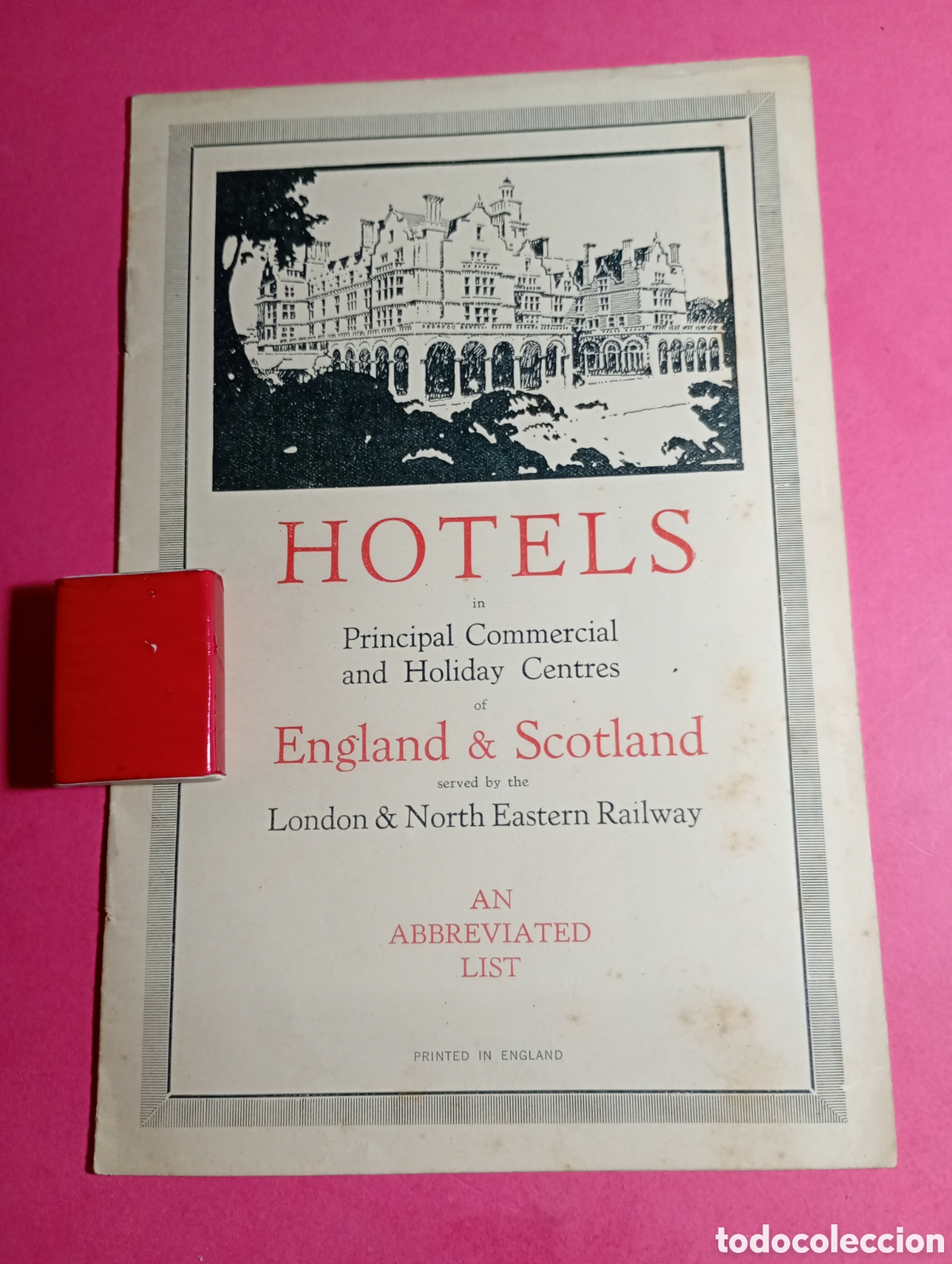 Folletos de turismo: hotels in commercial and holiday centres of england & scotland served london & north eastern railway