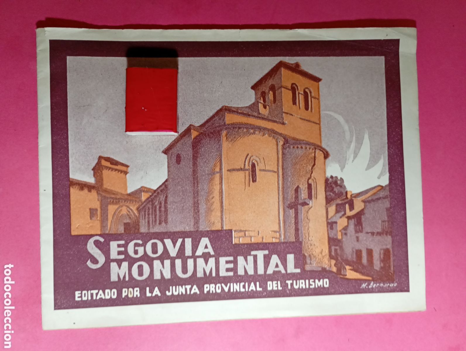 Folletos de turismo: SEGOVIA MONUMENTAL 1943 EDITADO POR LA JUNTA PROVINCIAL DE TURISMO IL. M. BERNARDO PLANO ITINERARIOS
