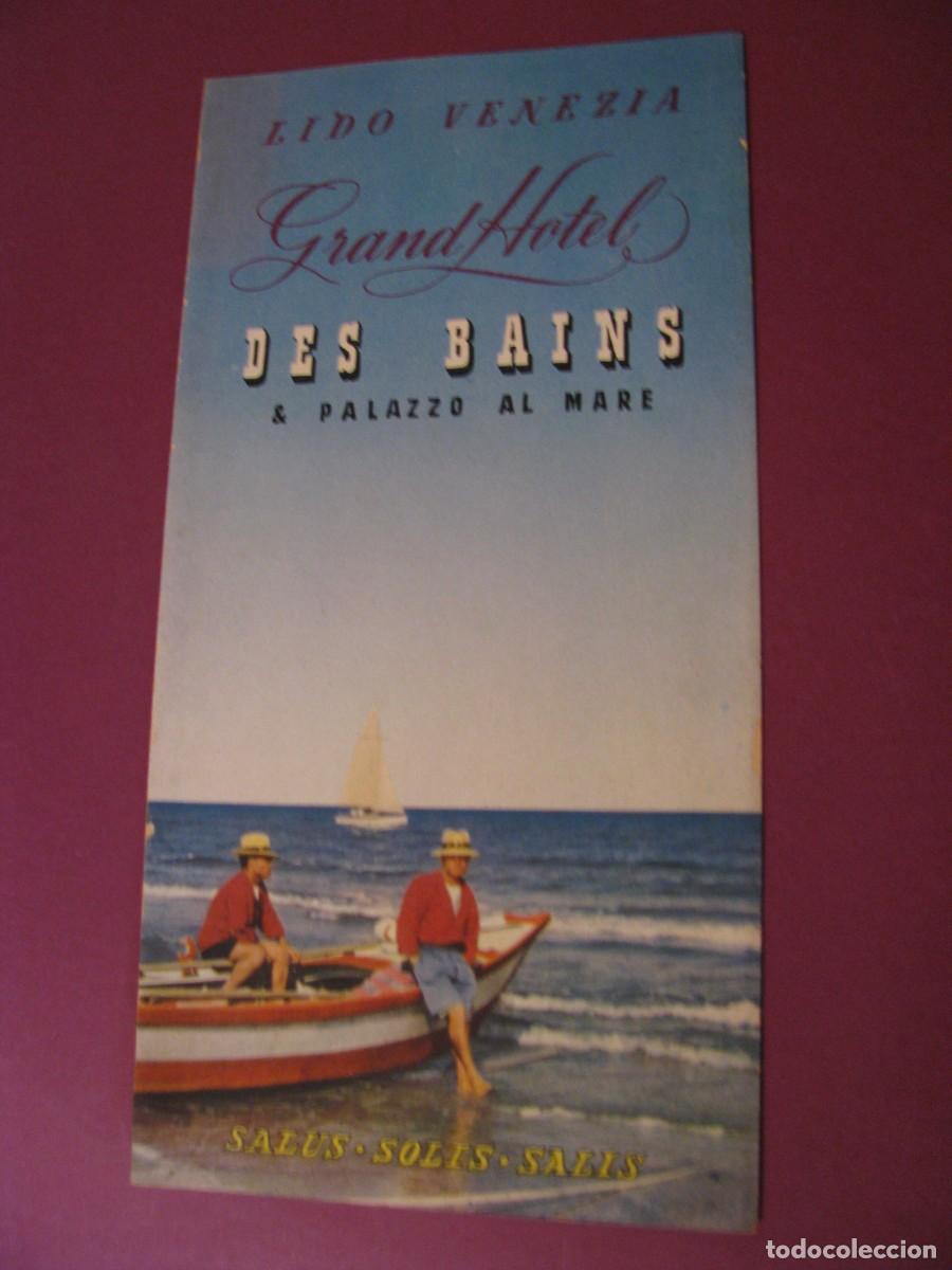 Folletos de turismo: FOLLETO DE TURISMO DE LOS A&Ntilde;OS 50. ITALIA, LIDO VENEZIA.