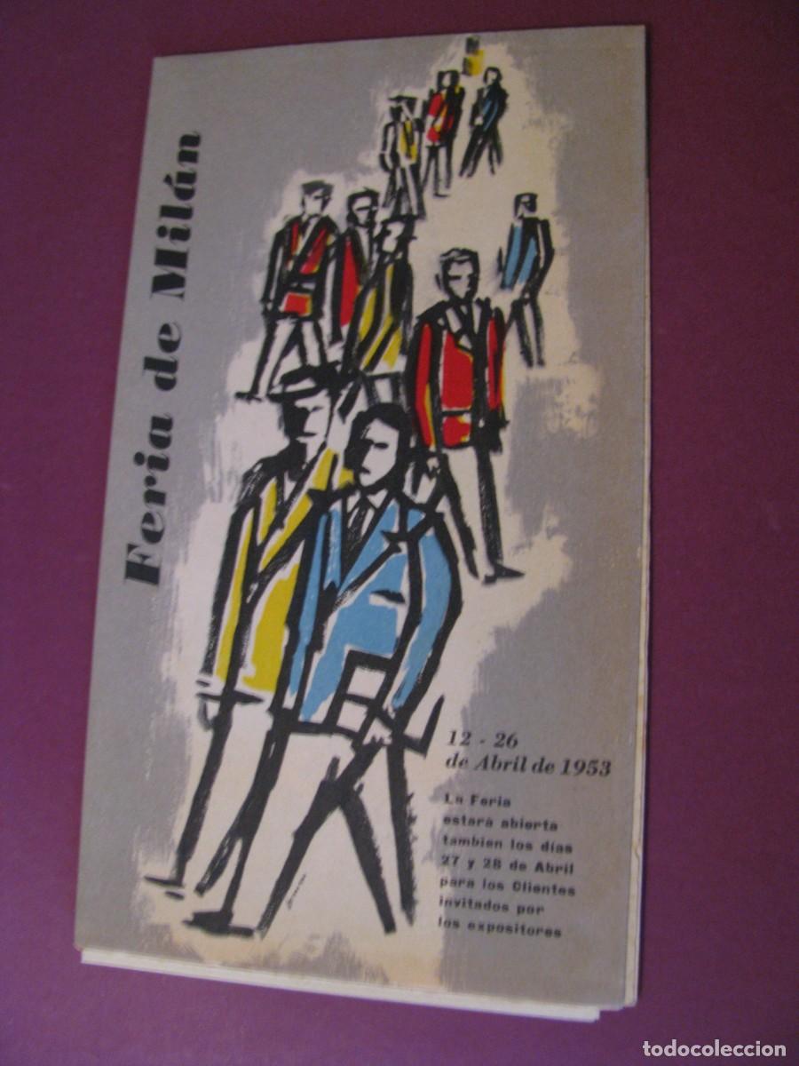 Folletos de turismo: FOLLETO DE TURISMO DE LOS A&Ntilde;OS 50. ITALIA. FERIA DE MILAN. 1953. EN CASTELLANO