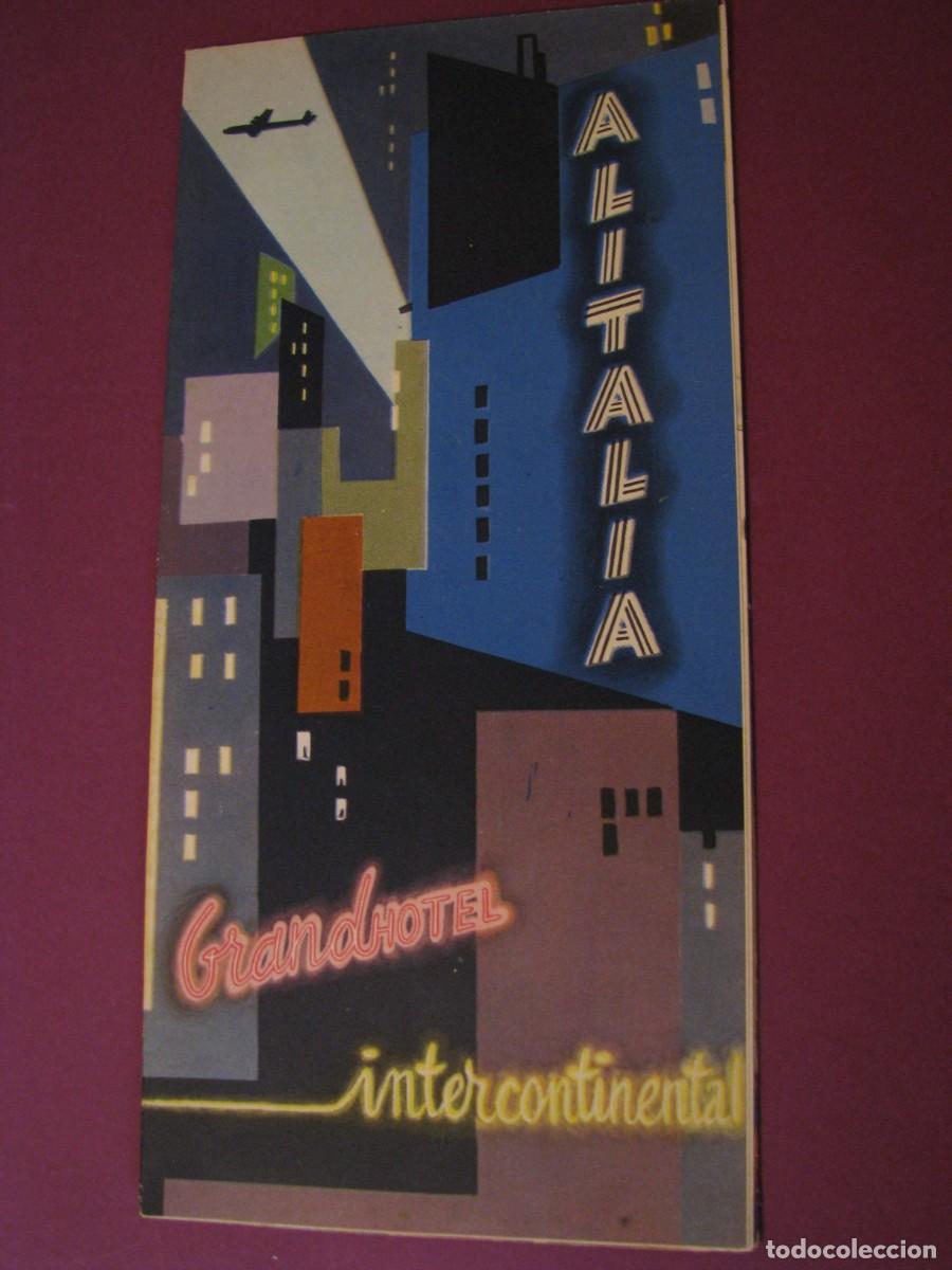Folletos de turismo: FOLLETO DE COMPA&Ntilde;IA AEREA ALITALIA. A&Ntilde;OS 50. EN CASTELLANO.