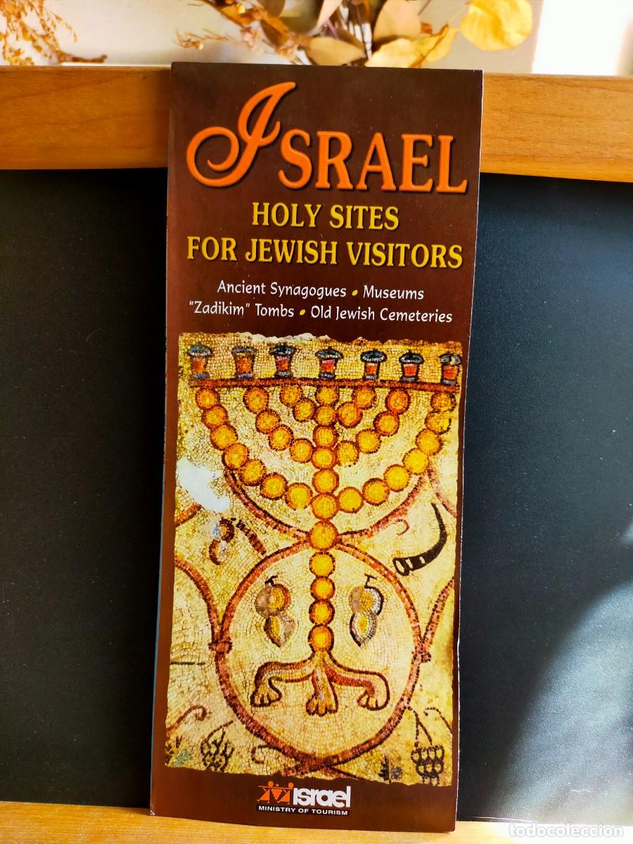 Folletos de turismo: ISRAEL. HOLY SITES FOR JEWISH VISITORS. MINISTRY OF TOURISM. CIRCA A&Ntilde;OS 90