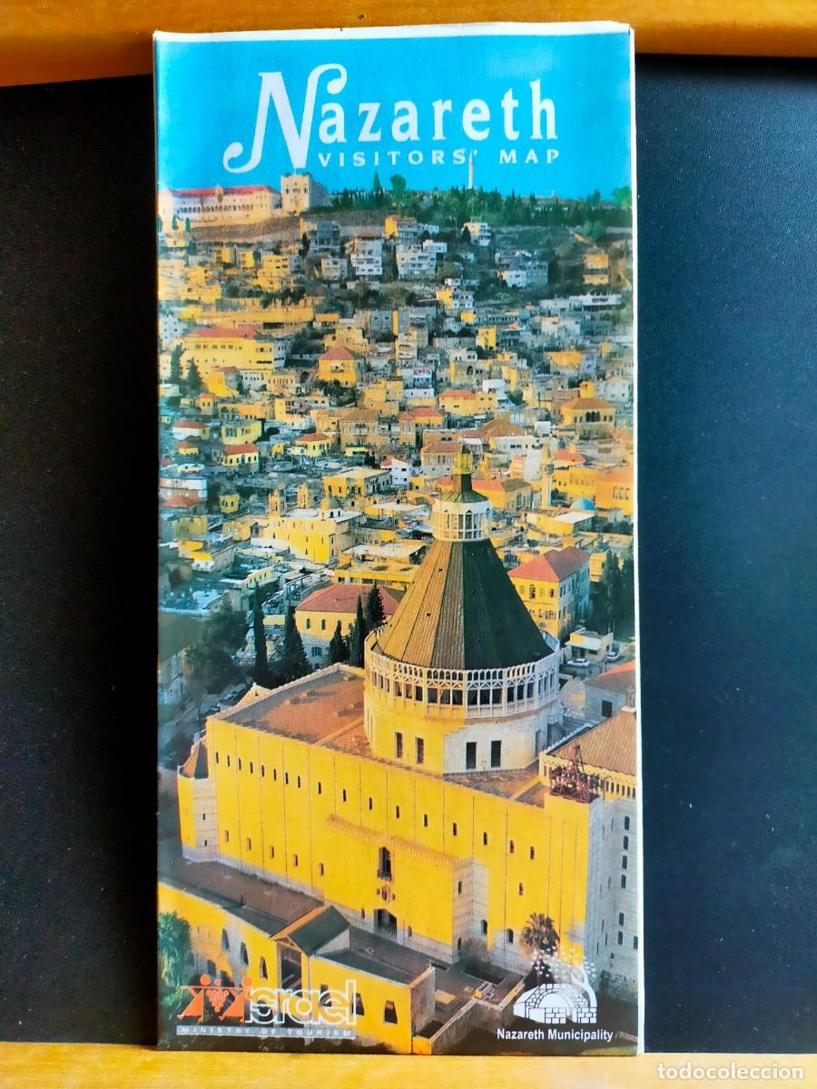 Folletos de turismo: NATHARETH. VISITORS MAP. MINISTRY OF TOURISME. NATHARETH MUNICIPALITY. 2002 23 GRS.