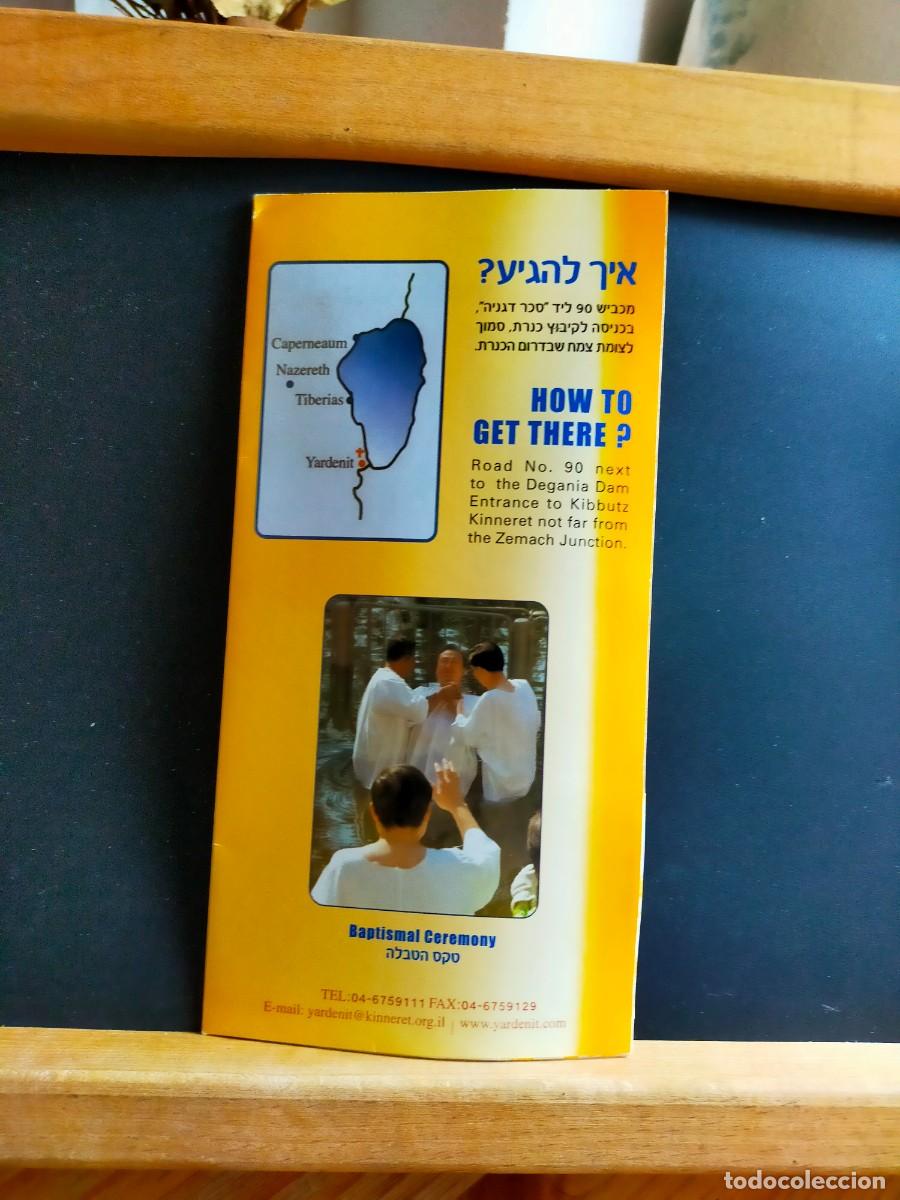 Folletos de turismo: YARDENIT. THE BAPSTIMAL SITE ON THE JORDAN RIVER. D&Iacute;PTICO SIN FECHAR. CIRCA A&Ntilde;OS 90.
