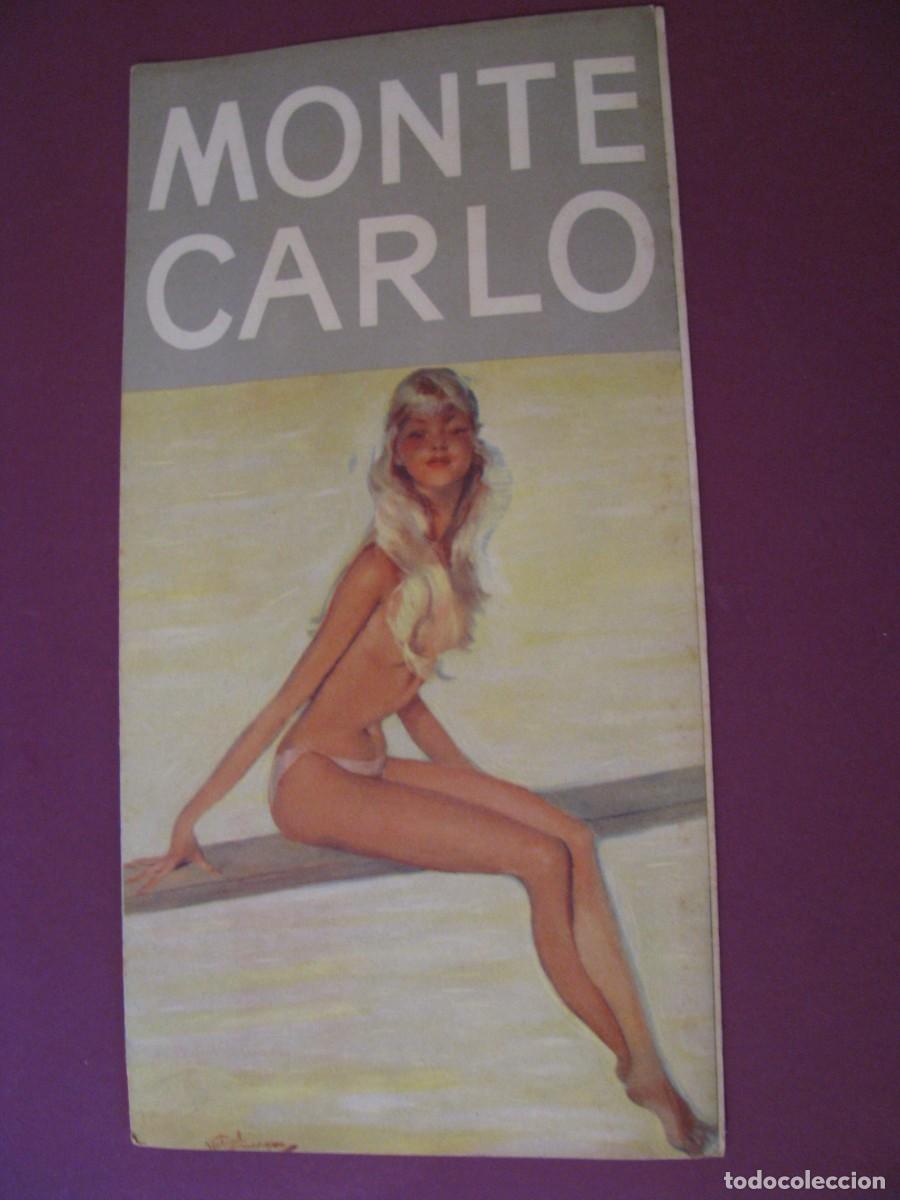 Folletos de turismo: FOLLETO DE TURISMO DE LOS A&Ntilde;OS 50. MONTE CARLO, MONACO. EN ESPA&Ntilde;OL