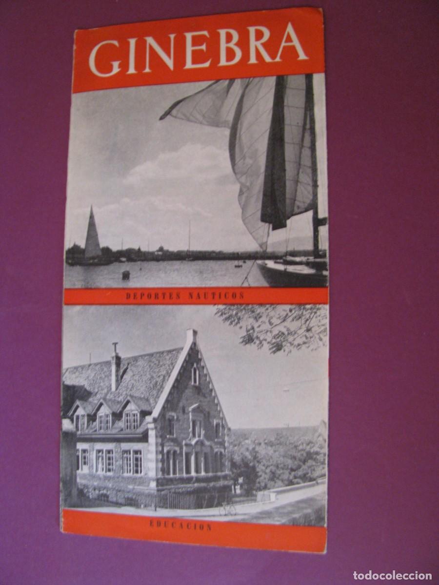 Folletos de turismo: FOLLETO DE TURISMO DEL A&Ntilde;O 1948. SUIZA, GINEBRA. EN ESPA&Ntilde;OL