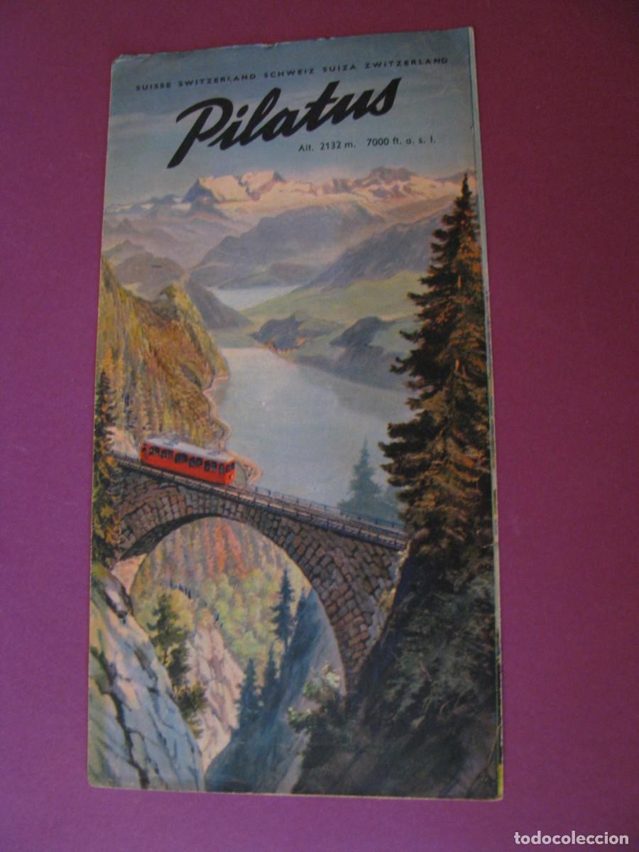 Folletos de turismo: FOLLETO DE TURISMO DE LOS A&Ntilde;OS 50. SUIZA. EL MONTE PILATUS.