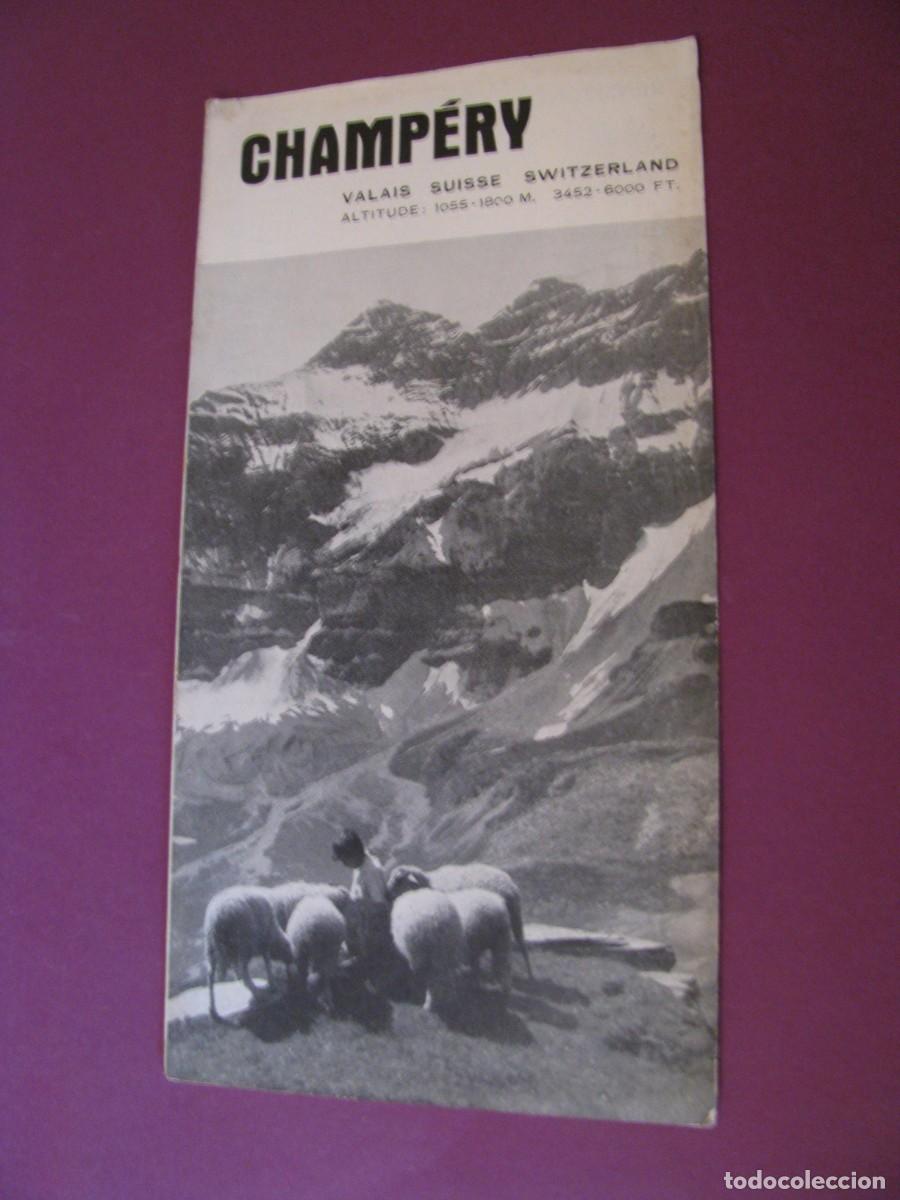 Folletos de turismo: FOLLETO DE TURISMO DE LOS A&Ntilde;OS 50. SUIZA. CHAMPERY