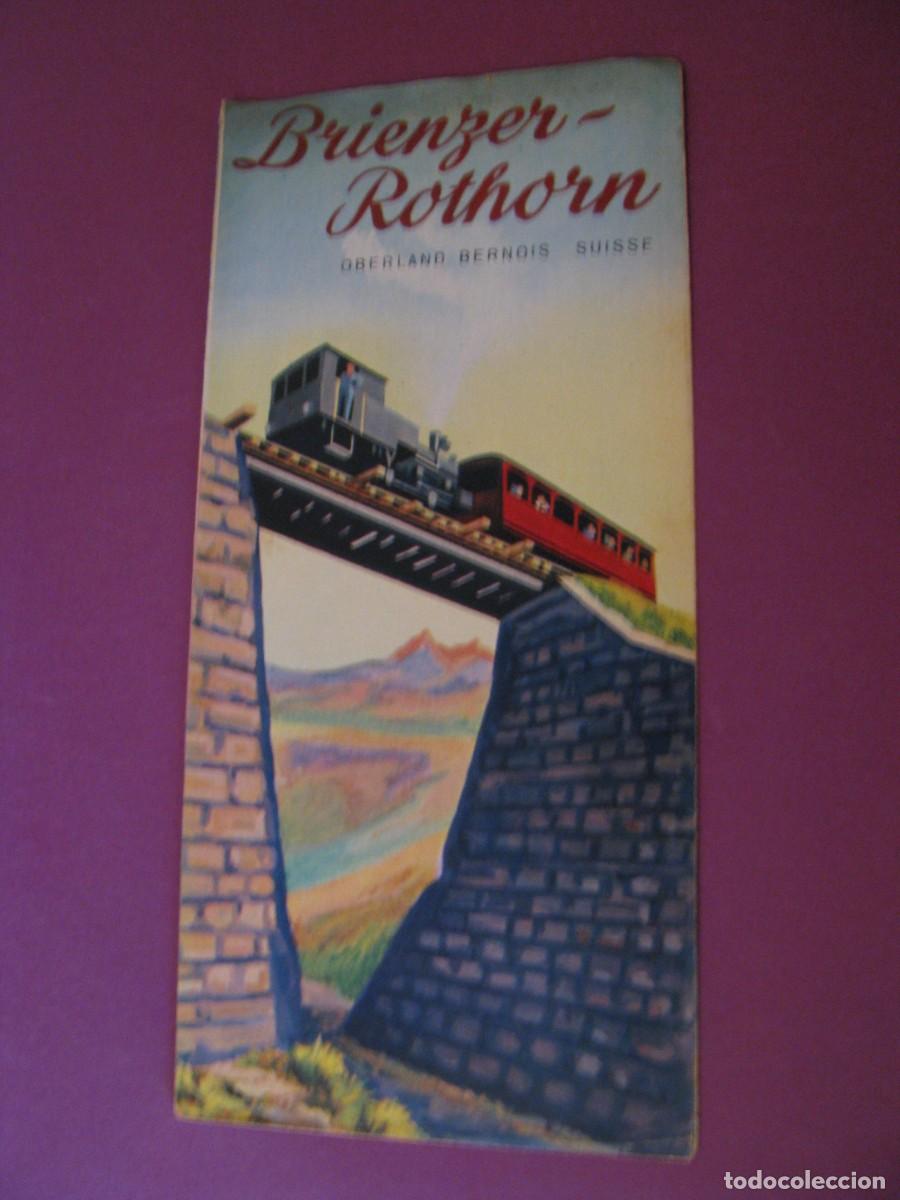 Folletos de turismo: FOLLETO DE TURISMO DE LOS A&Ntilde;OS 50. SUIZA. FERROCARRIL BRIENZER ROTHORN