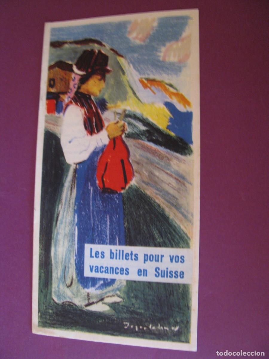 Folletos de turismo: FOLLETO DE TURISMO DEL A&Ntilde;O 1949. SUIZA.