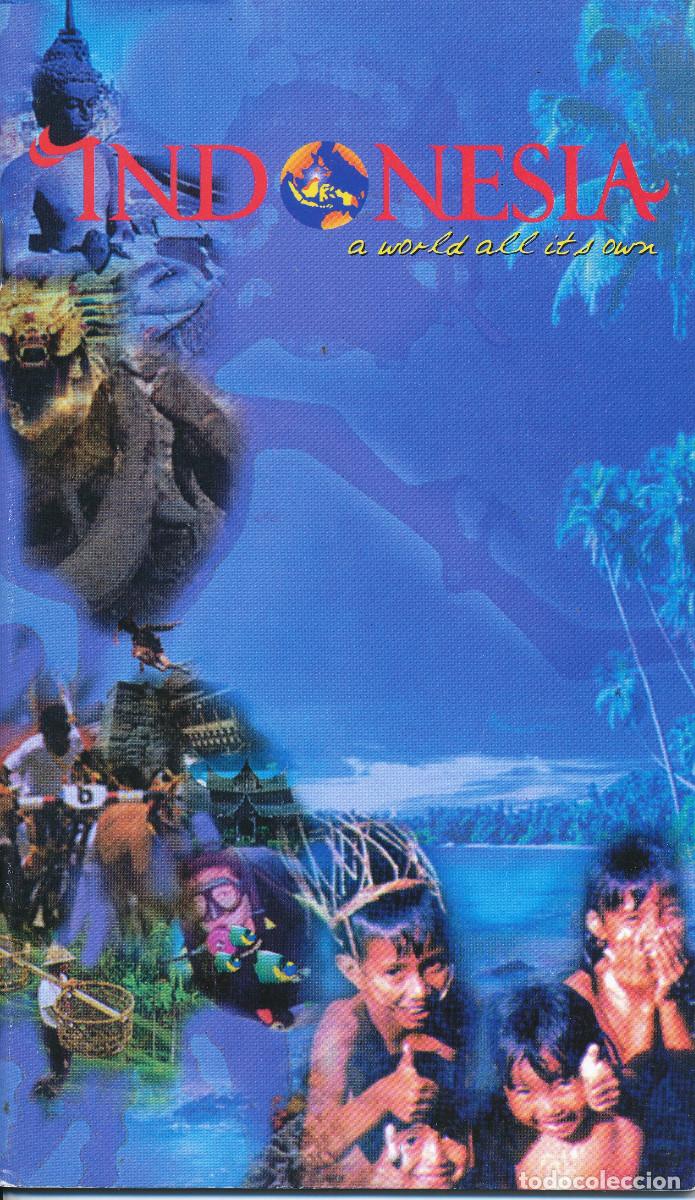 Folletos de turismo: Indonesia folleto tur&iacute;stico vintage fotos color 46 p&aacute;g.