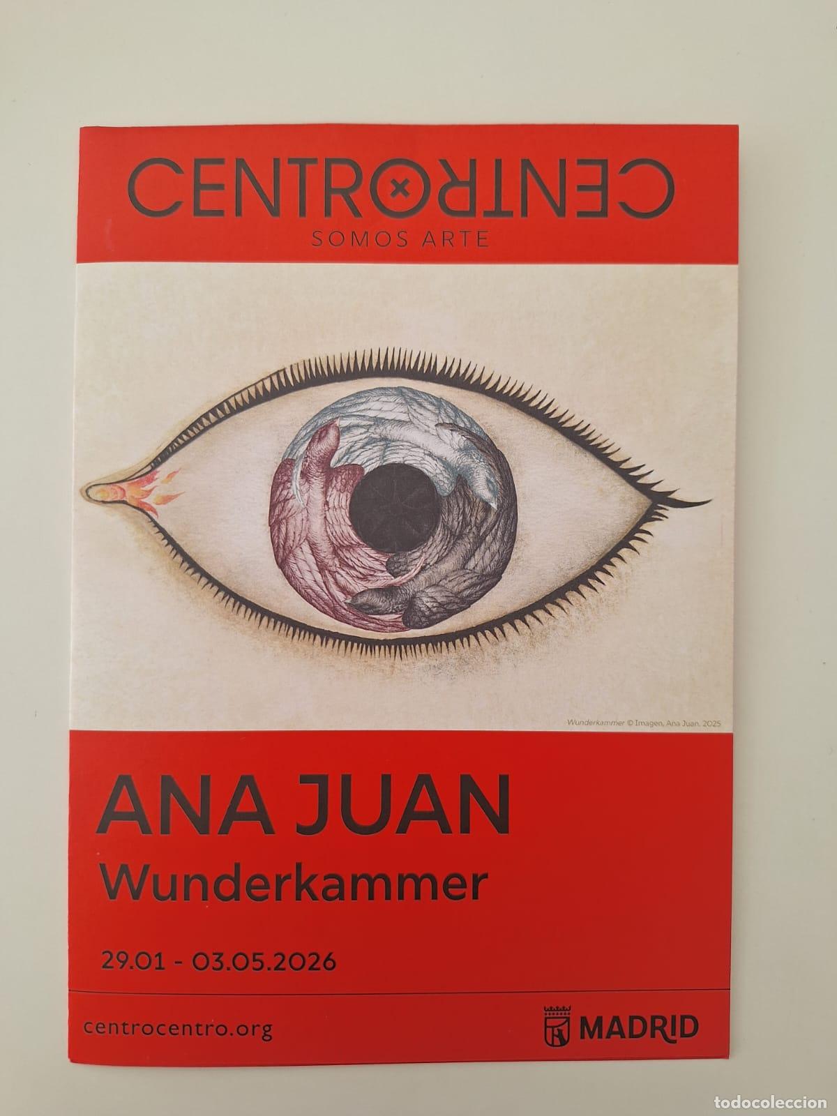 Brochures de tourisme: Folleto exposici&oacute;n Ana Juan Wunderkammer Arte CentroCentro Madrid 2026