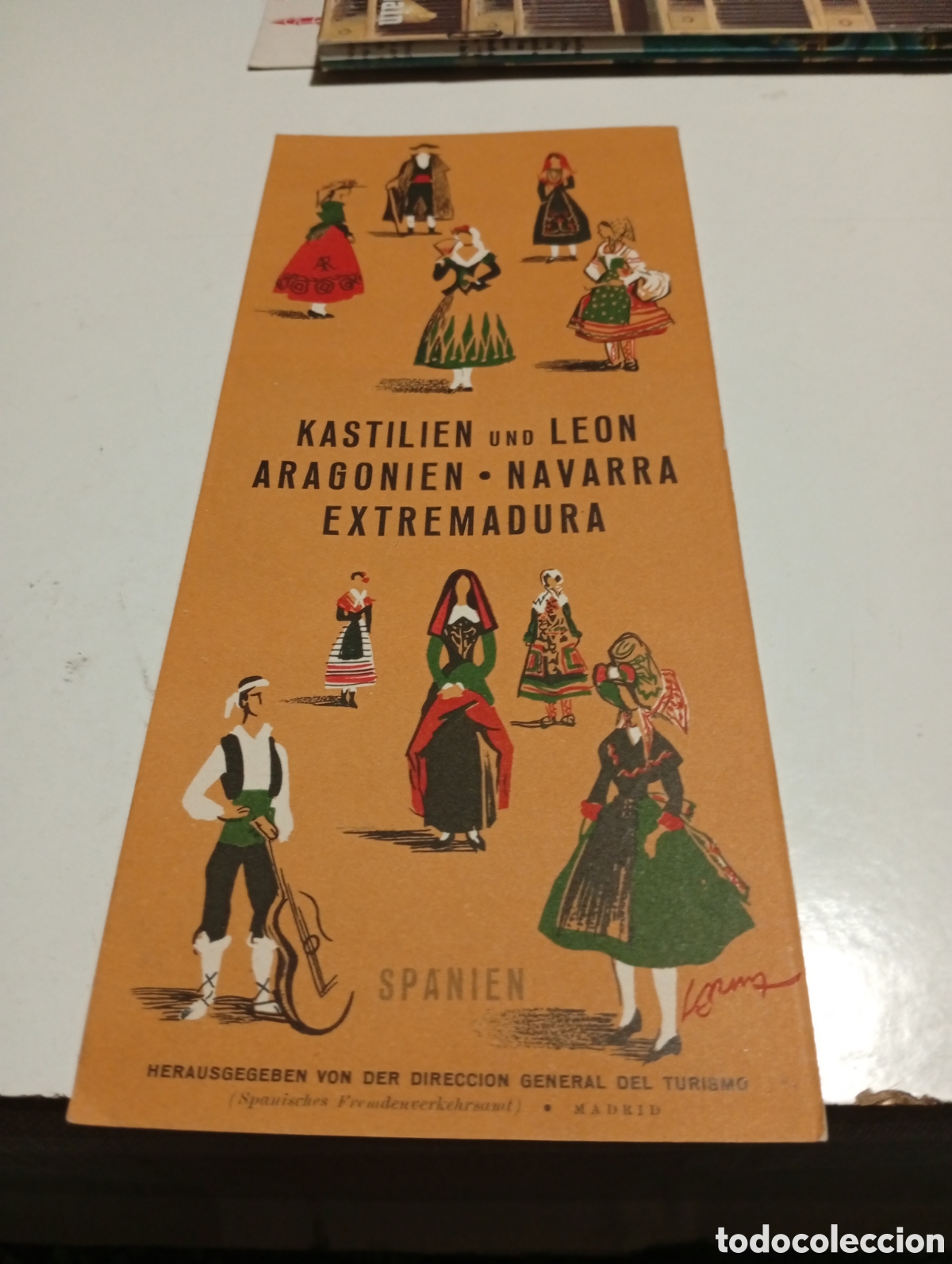 Folletos de turismo: Folleto tur&iacute;stico Castilla y Le&oacute;n, Arag&oacute;n, Navarra y Extremadura,en alem&aacute;n