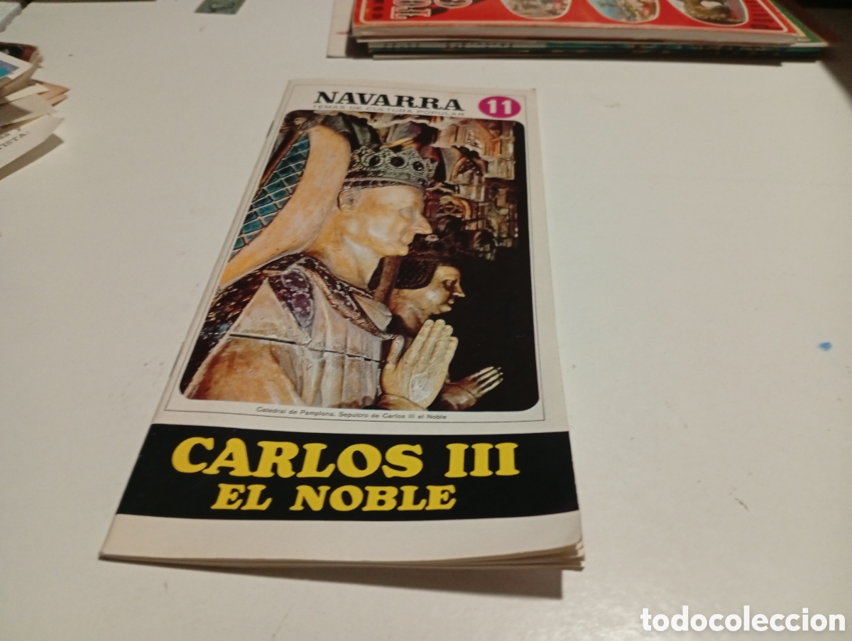 Folhetos de turismo: Folleto Navarra, Carlos lll el noble