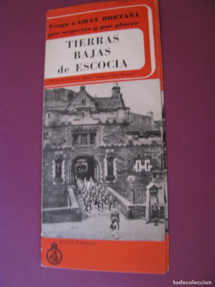 Folletos de turismo: FOLLETO DE TURISMO DE LOS A&Ntilde;OS 50. TIERRAS BAJAS DE ESCOCIA.