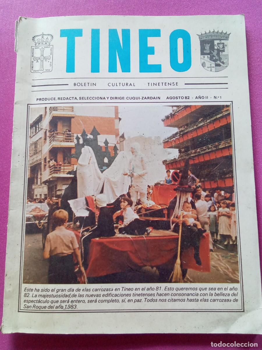Folletos de turismo: TINEO BOLETIN CULTURAL TINETENSE A&Ntilde;O 1982 .L53 2