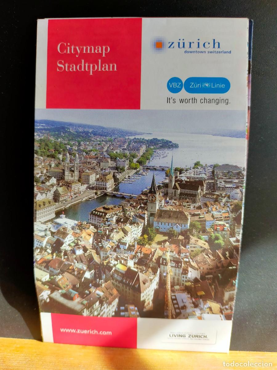 Folletos de turismo: Z&Uuml;RICH. CITYMAP STADTPLAN.