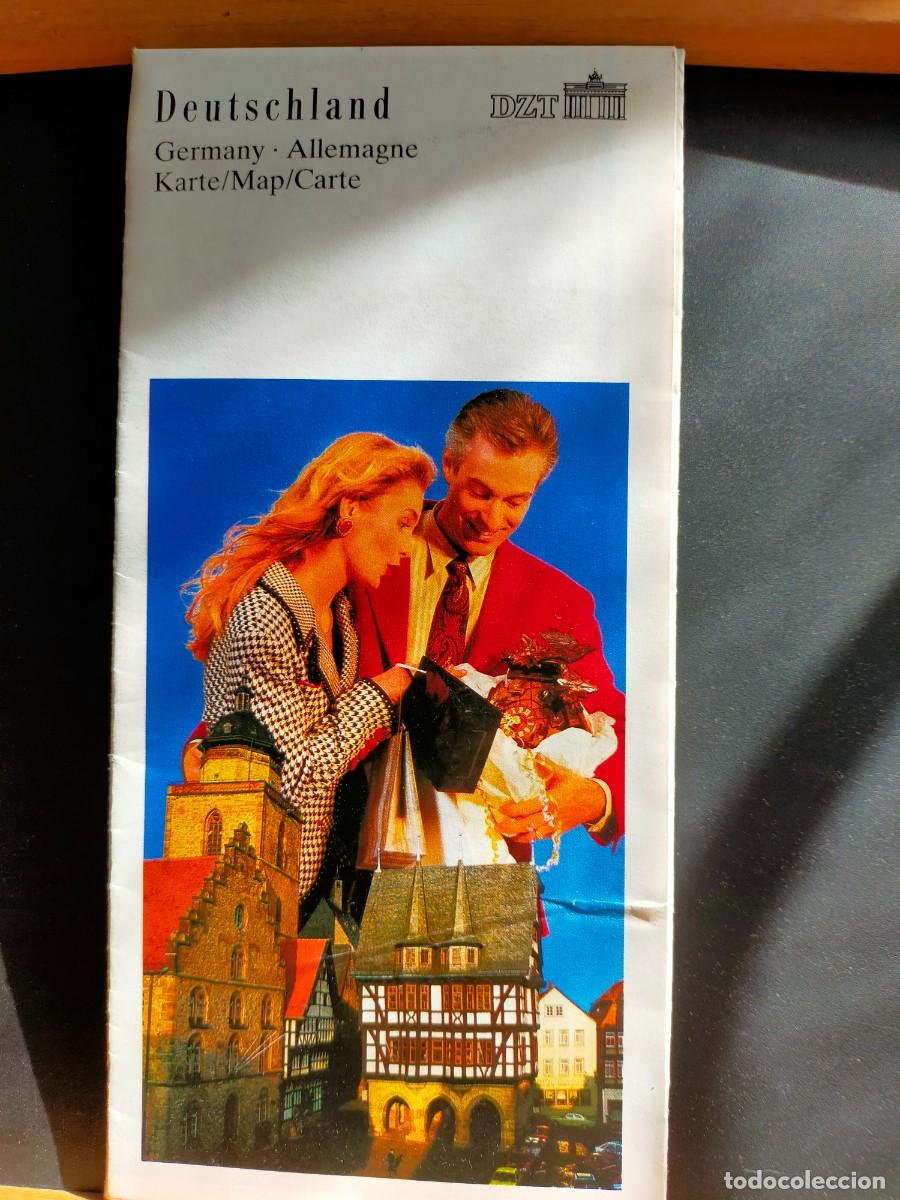 Folletos de turismo: ALEMANIA. DEUTSCHLAND. KARTE. MAP. CARTE.