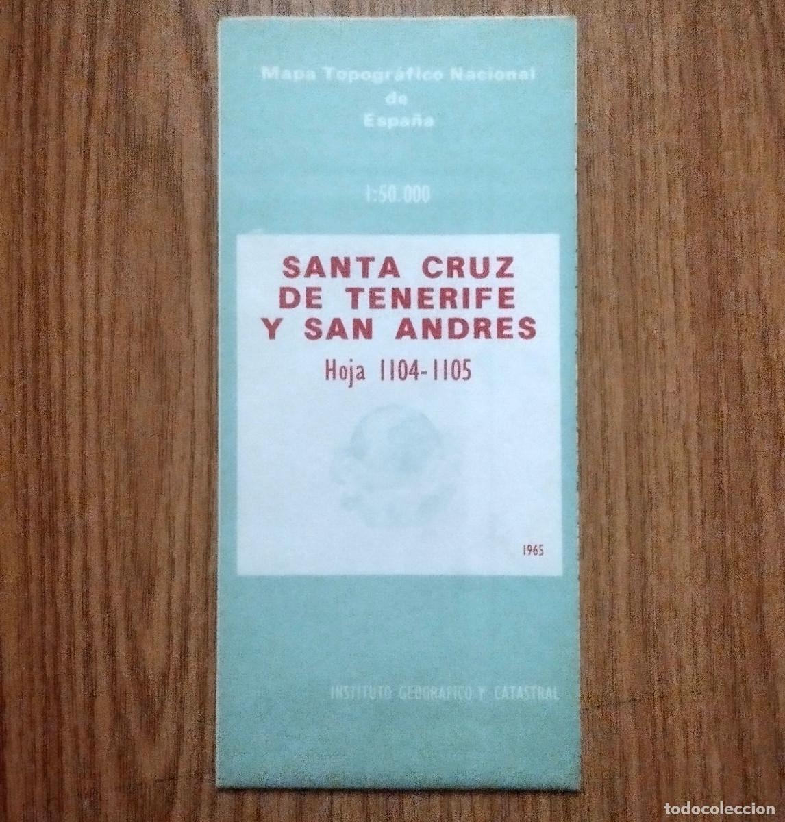 Folletos de turismo: MAPA TOPOGR&Aacute;FICO NACIONAL DE ESPA&Ntilde;A | SANTA CRUZ DE TENERIFE Y SAN ANDR&Eacute;S | Tenerife - Canarias