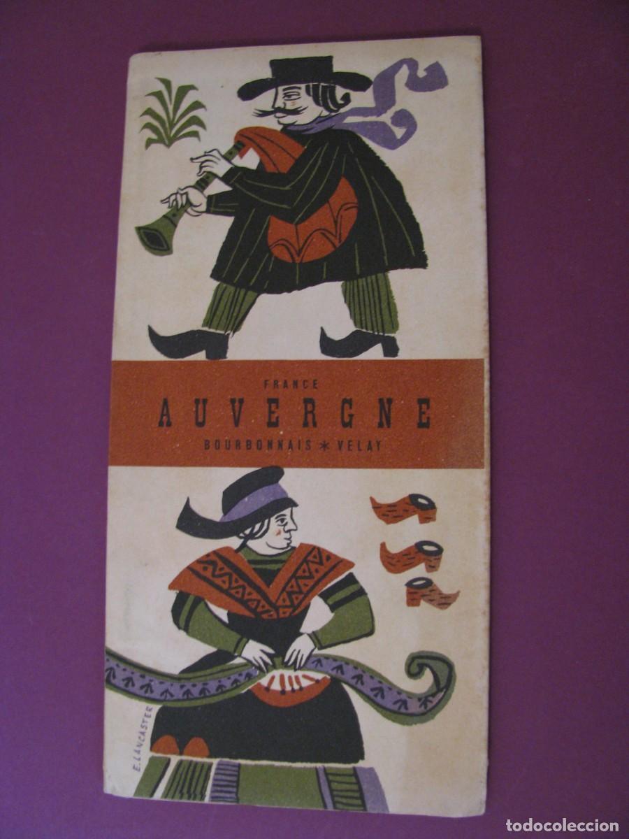 Folletos de turismo: FOLLETO DE TURISMO DE LOS A&Ntilde;OS 50. FRANCIA. AUVERGNE
