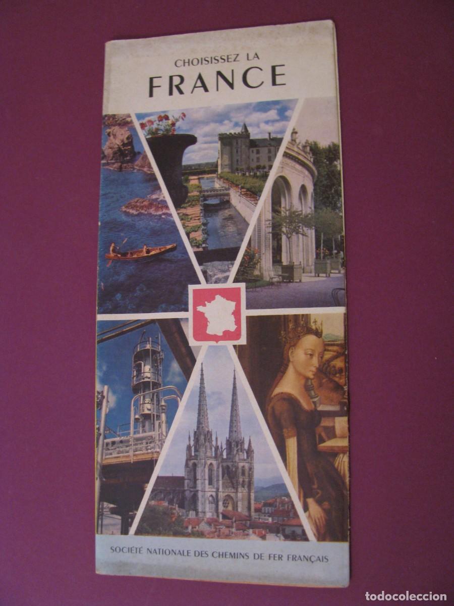 Folletos de turismo: FOLLETO DE TURISMO DE LOS A&Ntilde;OS 50. FRANCIA. 1956