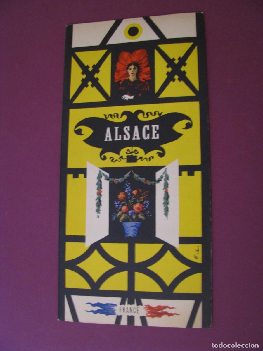 Folletos de turismo: FOLLETO DE TURISMO DE LOS A&Ntilde;OS 50. FRANCIA. ALSACE